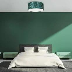 Sklep Kaja Okrągła lampa sufitowa w kolorze zieleni MLP7577 z serii ZIGGY | Kaja Oświetleni