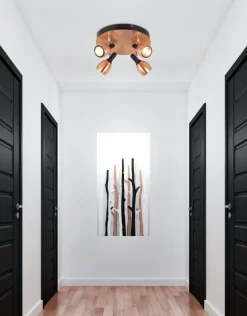 Sklep Kaja Okrągła lampa sufitowa z reflektorami 98-34878 CROSS | Kaja