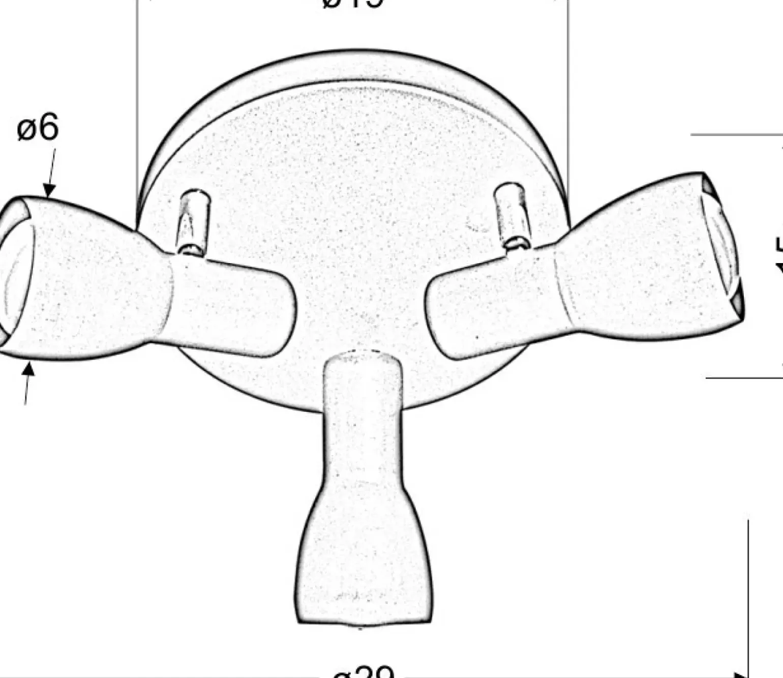 Sklep Kaja Okrągła lampa sufitowa z reflektorami 98-44242 PICARDO | Kaja