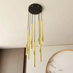 Best Sale Okrągła lampa sufitowa z wąskimi tubami 1332/7PREM SELTER | Kaja Żyrandole Nowoczesne