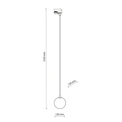 Sklep Kaja Okrągła lampa wisząca do listwy jednofazowej TK 4927 TRACER | Kaja