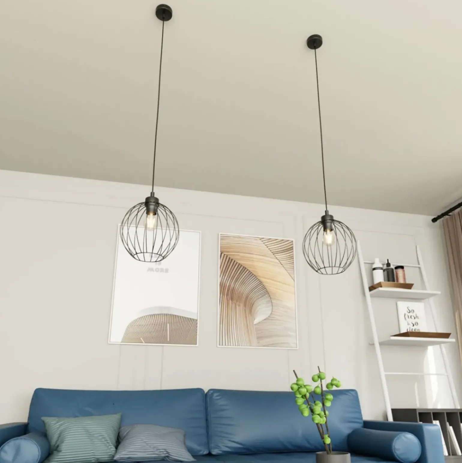 Best Okrągła lampa wisząca, regulowana 1369/1 z serii NANDO Żyrandole Nowoczesne