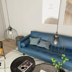 Best Okrągła lampa wisząca, regulowana 1369/1 z serii NANDO Żyrandole Nowoczesne