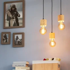 Flash Sale Okrągła lampa wisząca z regulowanymi zwisami 7161350R PINO | Kaja Żyrandole Nowoczesne