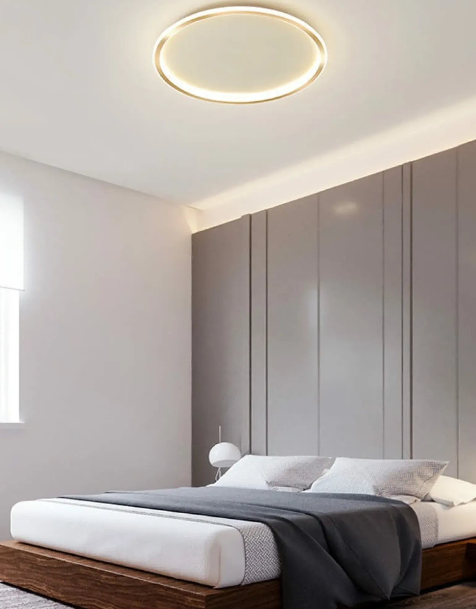 Sklep Kaja Okrągła, ledowa lampa sufitowa ABR-PLO-36W-60CM-CCT CERCHIO | Kaja