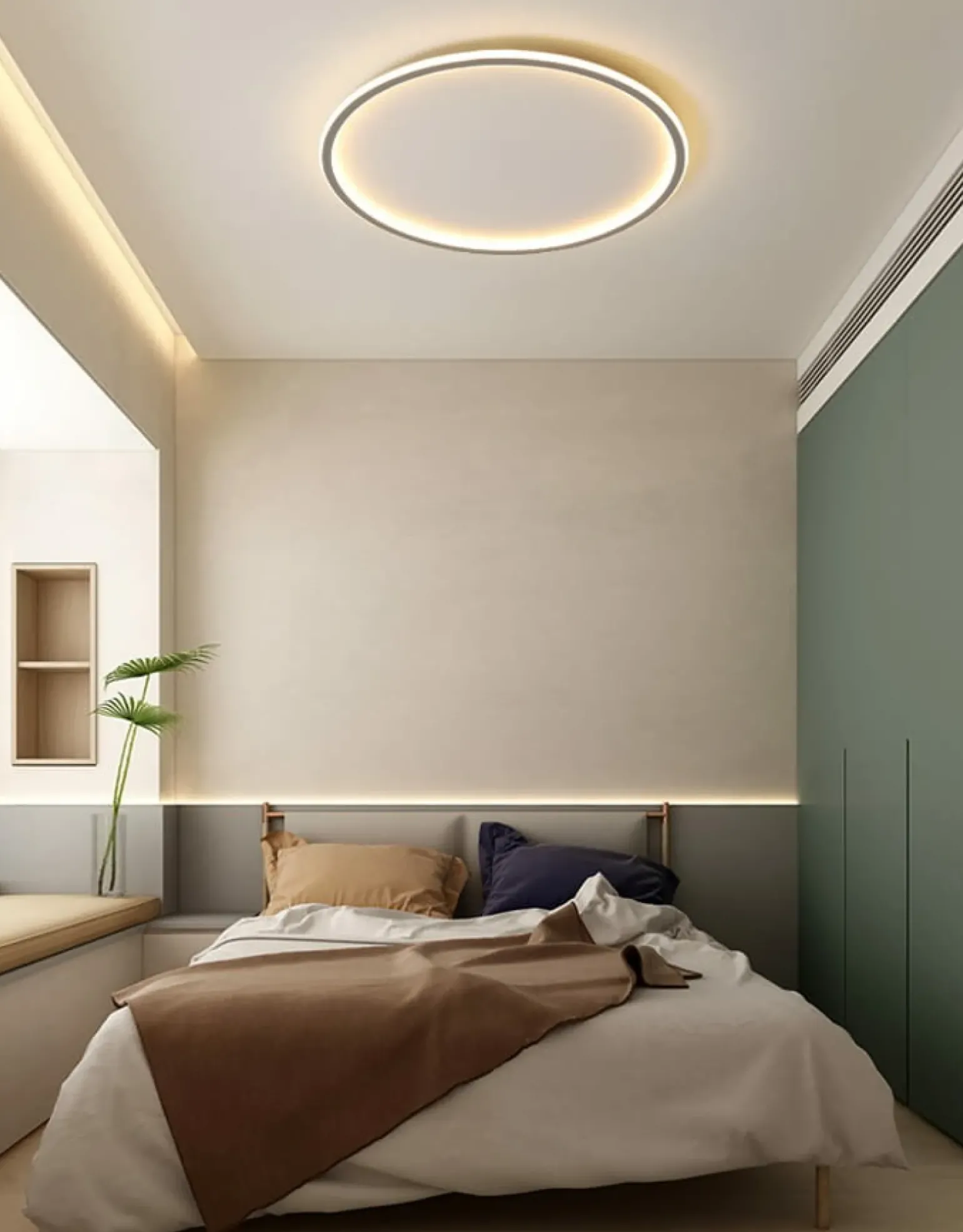 Sklep Kaja Okrągła, ledowa lampa sufitowa ABR-PLO-36W-60CM-CCT CERCHIO | Kaja