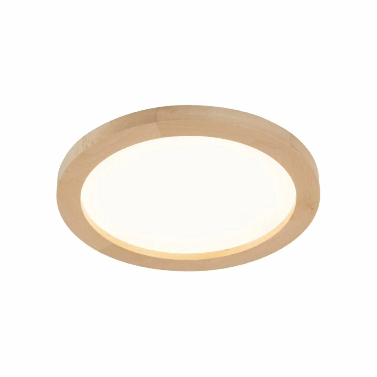 Sklep Kaja Okrągła, ledowa lampa sufitowa z drewna TK 18004 AQUA WOOD BUK | Kaja