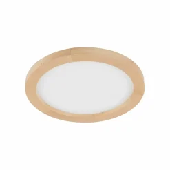 Sklep Kaja Okrągła, ledowa lampa sufitowa z drewna TK 18004 AQUA WOOD BUK | Kaja