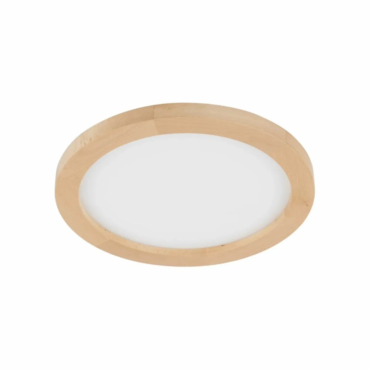 Sklep Kaja Okrągła, ledowa lampa sufitowa z drewna TK 18004 AQUA WOOD BUK | Kaja