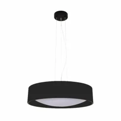 Discount Okrągła, ledowa lampa wisząca LP-043/1P BK HUDSON | Kaja Oświetlenie Żyrandole Nowoczesne