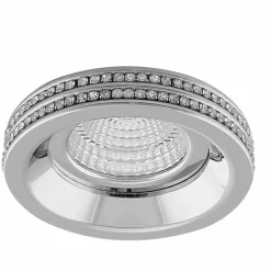 Sklep Kaja Okrągła oprawa podtynkowa wysadzana kryształkami AZ1458 EVA | Kaja