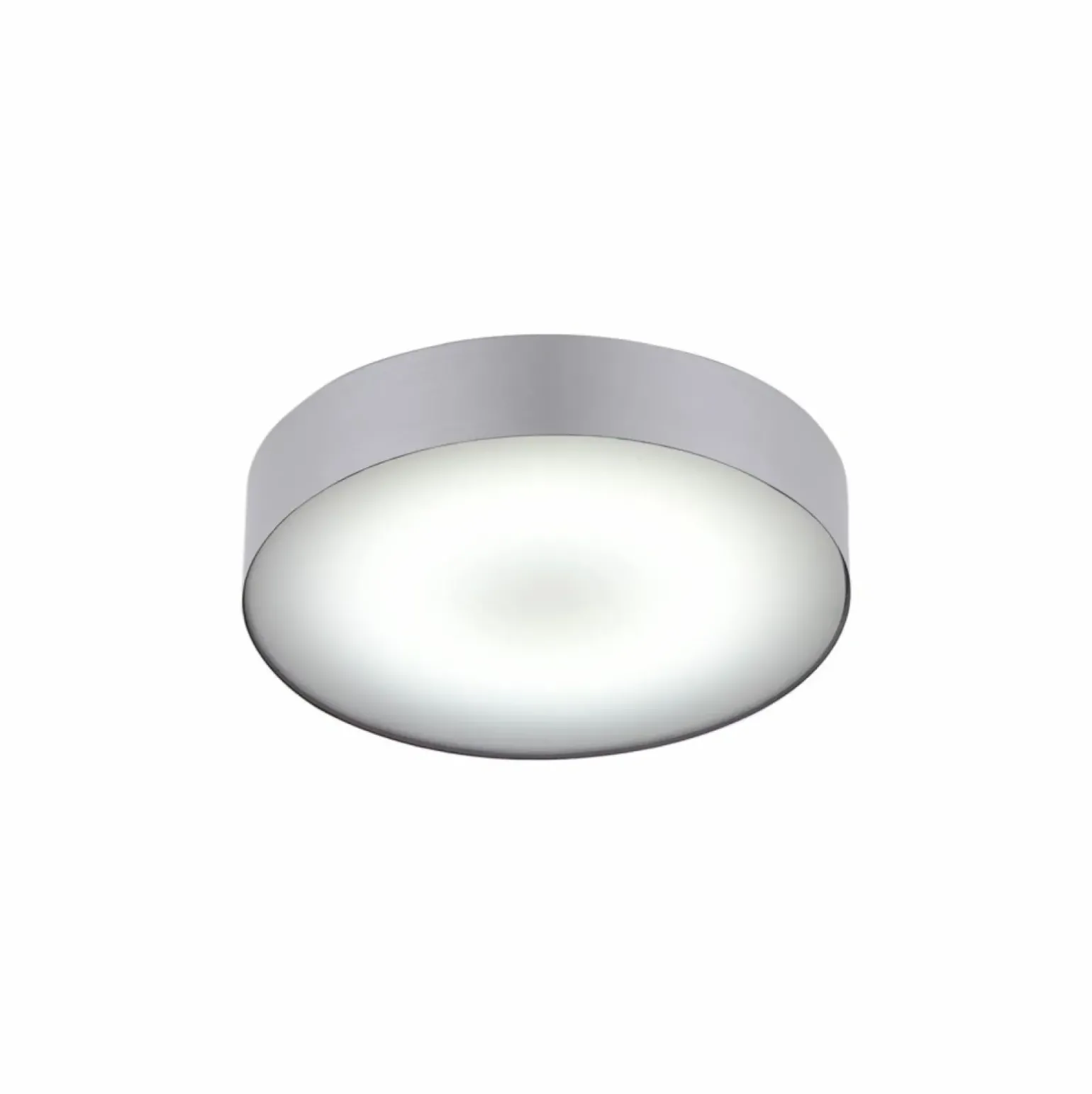 Sklep Kaja Okrągła, srebrna lampa sufitowa ⌀40,5cm LED 20W 10183 ARENA | Kaja