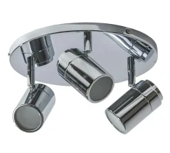 Discount Okrągła, srebrna lampa sufitowa do łazienki AZ2556 NOEMIE | Kaja Żyrandole Nowoczesne