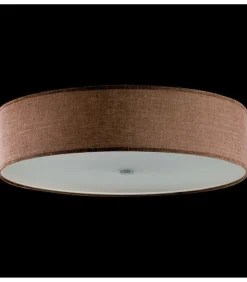 Sklep Kaja Okrągły, abażurowy, brązowy plafon ⌀70cm 67253 TONGA | Kaja