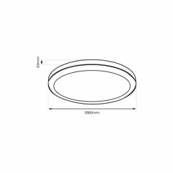 Sklep Kaja Okrągły, czarny, hermetyczny plafon LED ⌀18cm EKP0469 VERA | Kaja