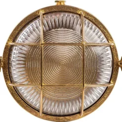 Sklep Kaja Okrągły, designerski, mosiężny kinkiet elewacyjny A14Z z serii ALIVE