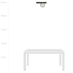 Sklep Kaja Okrągły, lustrzany klosz na czarnej podstawie 1122/1 FIT | Kaja
