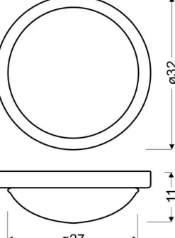 Sklep Kaja Okrągły plafon do łazienki 32cm 13-96923 RODA | Kaja Oświetlenie