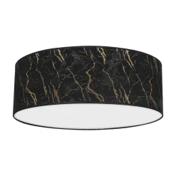 Sklep Kaja Okrągły plafon, lampa sufitowa, czarno-złota MLP7296 z serii SENSO | Kaja Oświet