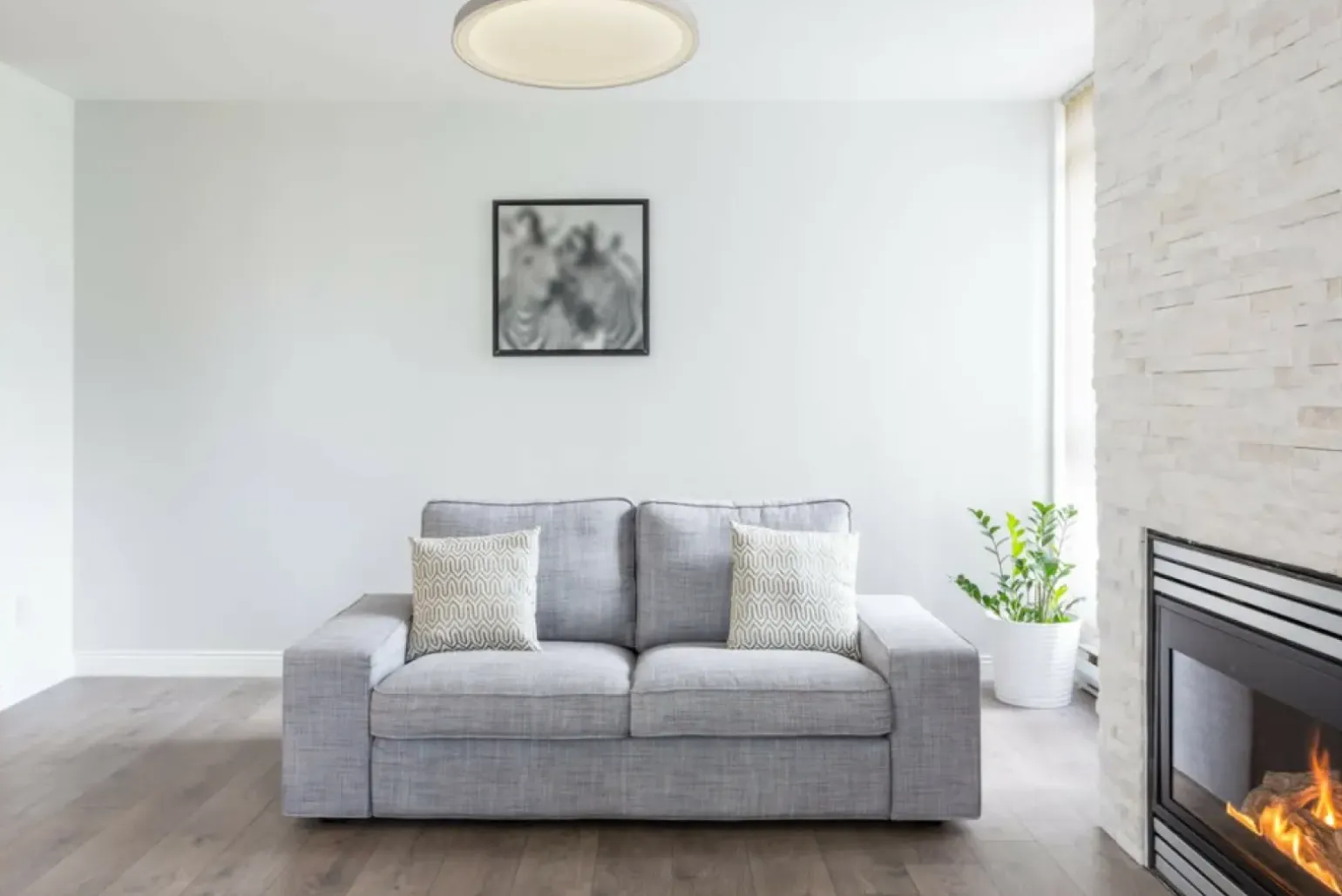 Sklep Kaja Okrągły plafon LED z neutralnym światłem LP-550/1C M 4WH – VEGAS