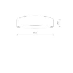 Sklep Kaja Okrągły plafon, o średnicy 65 cm, 8955 | Kaja Oświetlenie