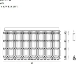 Sklep Kaja Okrągły plafon o średnicy 60cm MX C0128 PUCCINI | Kaja Oświetlenie