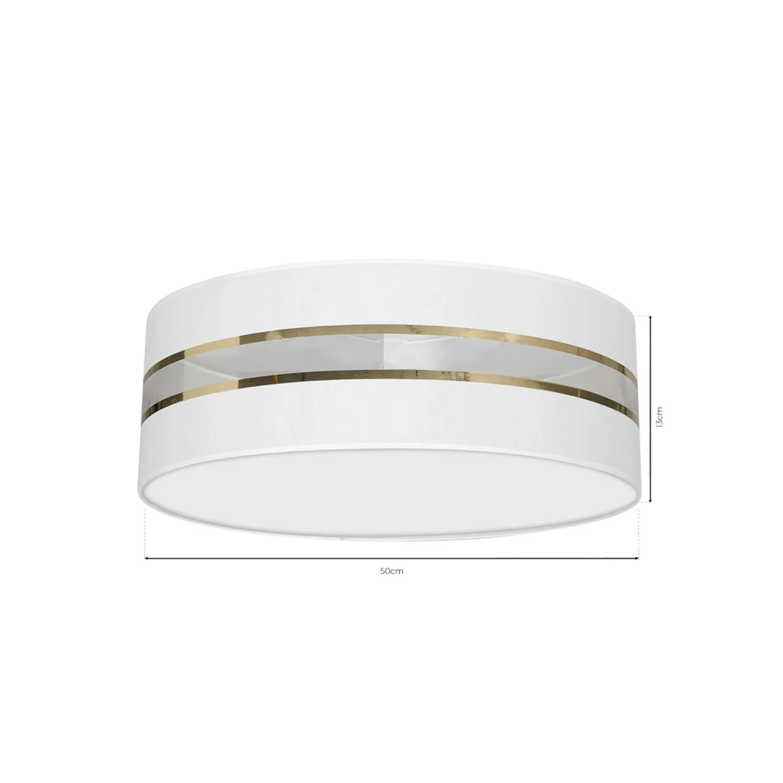 Sklep Kaja Okrągły plafon w kolorze bieli i złota MLP7351 z serii ULTIMO | Kaja Oświetlenie