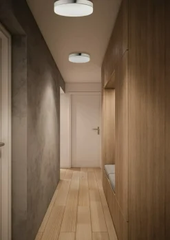 Sklep Kaja Okrągły plafon, w kolorze satyny, na duży gwint 9491 | Kaja