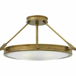 Sklep Kaja Okrągły plafon w stylu vintage, retro HK-COLLIER-SF-M z serii COLLIER