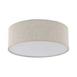 Sklep Kaja Okrągły plafon z lnianym abażurem TK 10199 NICOLA | Kaja Oświetlenie