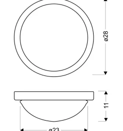 Sklep Kaja Okrągły plafon z mlecznym kloszem 11-74020 RODA | Kaja Oświetlenie
