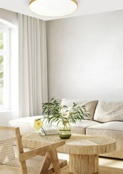 Sklep Kaja Okrągły szeroki złoty plafon CL12100010-GD SIERRA| Kaja Oświetlenie