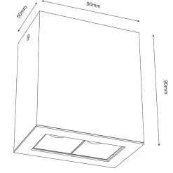 Sklep Kaja Oprawa natynkowa spot typu box 9x8cm LED 4000K ANT 1034 z serii A-GLARE