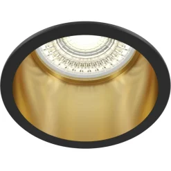 Sklep Kaja Oprawa podtynkowa, czarno-złote oczko DL049-01GB REIF | Kaja