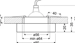 Sklep Kaja Oprawa podtynkowa na jedną żarówkę 2228730 | Kaja Oświetlenie
