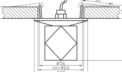 Sklep Kaja Oprawa podtynkowa w bursztynowym kolorze 2215870 | Kaja Oświetlenie