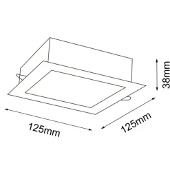 Sklep Kaja Oprawa wpustowa LED do łazienki IP44 3000K ANT 7727 z serii TOTTO