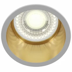 Sklep Kaja Oprawa wpuszczana biało-złoty okrąg DL049-01WG REIF | Kaja Oświetlenie