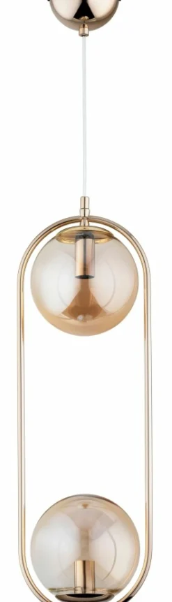 Best Sale Owalna, złota lampa wisząca do sypialni AL 62250 OVAL | Kaja Żyrandole Nowoczesne