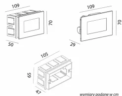 Sklep Kaja Oświetlenie podtynkowe, elewacyjne, LED 2,5W MG01 z serii MUR | Kaja Oświetlenie