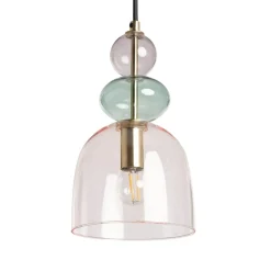 Outlet Ozdobna, kolorowa, szklana lampa wisząca ABR-KOLO2-F KOLORENO | Kaja Żyrandole Nowoczesne