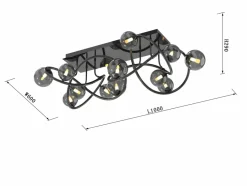 Cheap Ozdobna lampa sufitowa do salonu WF 9014-1205 NANCY | Kaja Żyrandole Nowoczesne