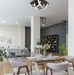 Sklep Kaja Ozdobna lampa sufitowa LED z kryształkami MX3274-4-3BCT TULA | Kaja