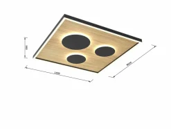 Sklep Kaja Ozdobna lampa sufitowa LED, plafon do holu WF 9012-306L DIJON | Kaja