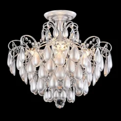 Sale Ozdobna lampa sufitowa, na żarówki E14 MOD056PL-04S z serii CHABROL Żyrandole Nowoczesne