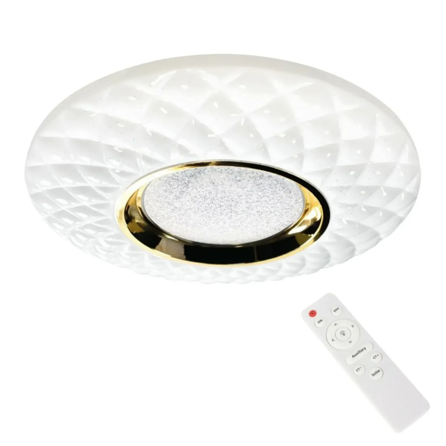 Sklep Kaja Ozdobna lampa sufitowa, plafon z pilotem ML7908 z serii TOKYO | Kaja Oświetlenie