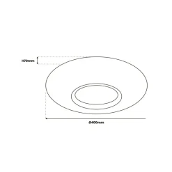 Sklep Kaja Ozdobna lampa sufitowa, plafon z pilotem ML7908 z serii TOKYO | Kaja Oświetlenie