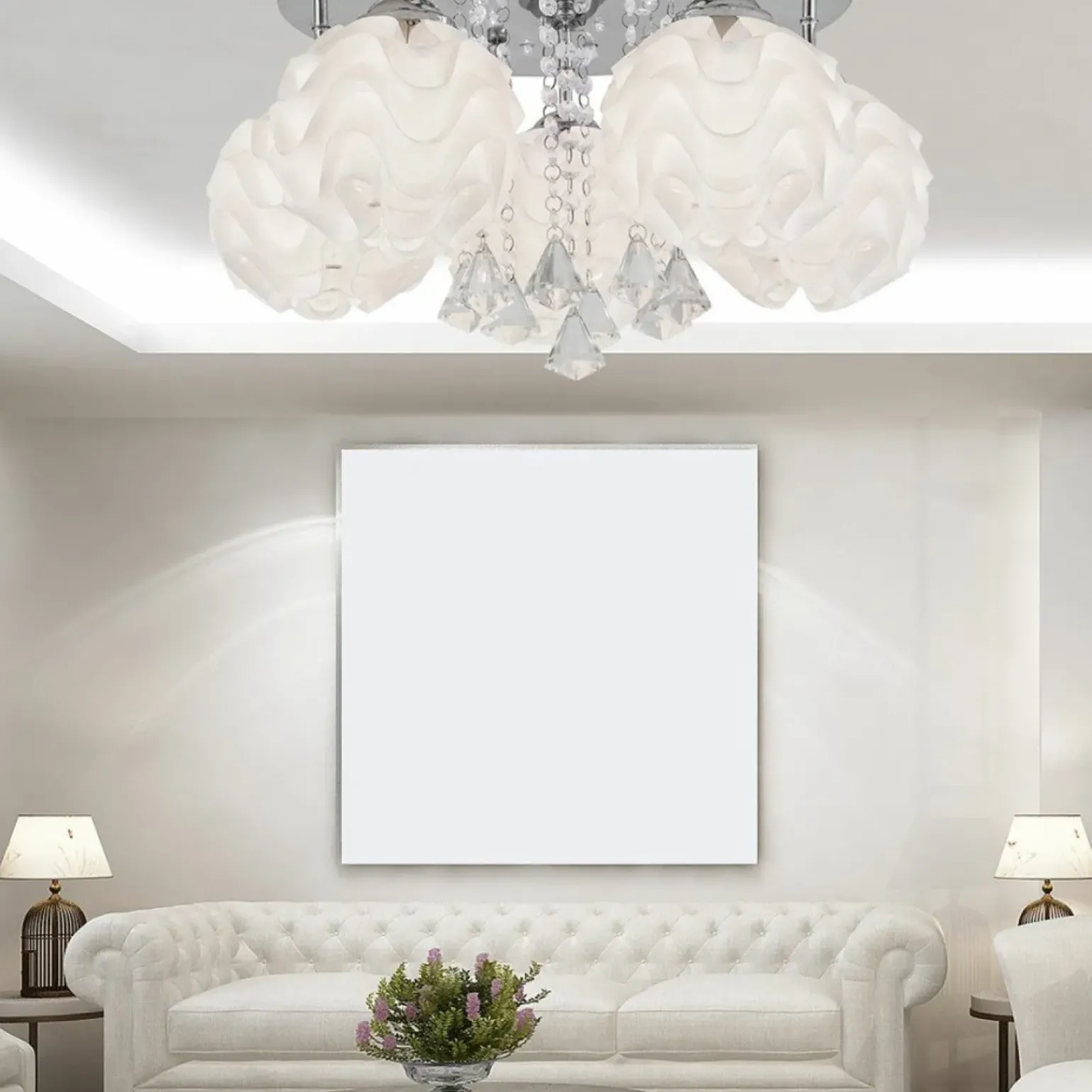 Hot Ozdobna lampa sufitowa z kryształkami LP-119/5C SADA | Kaja Żyrandole Nowoczesne