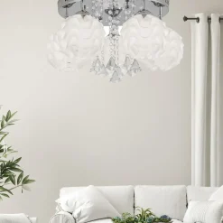 Hot Ozdobna lampa sufitowa z kryształkami LP-119/5C SADA | Kaja Żyrandole Nowoczesne