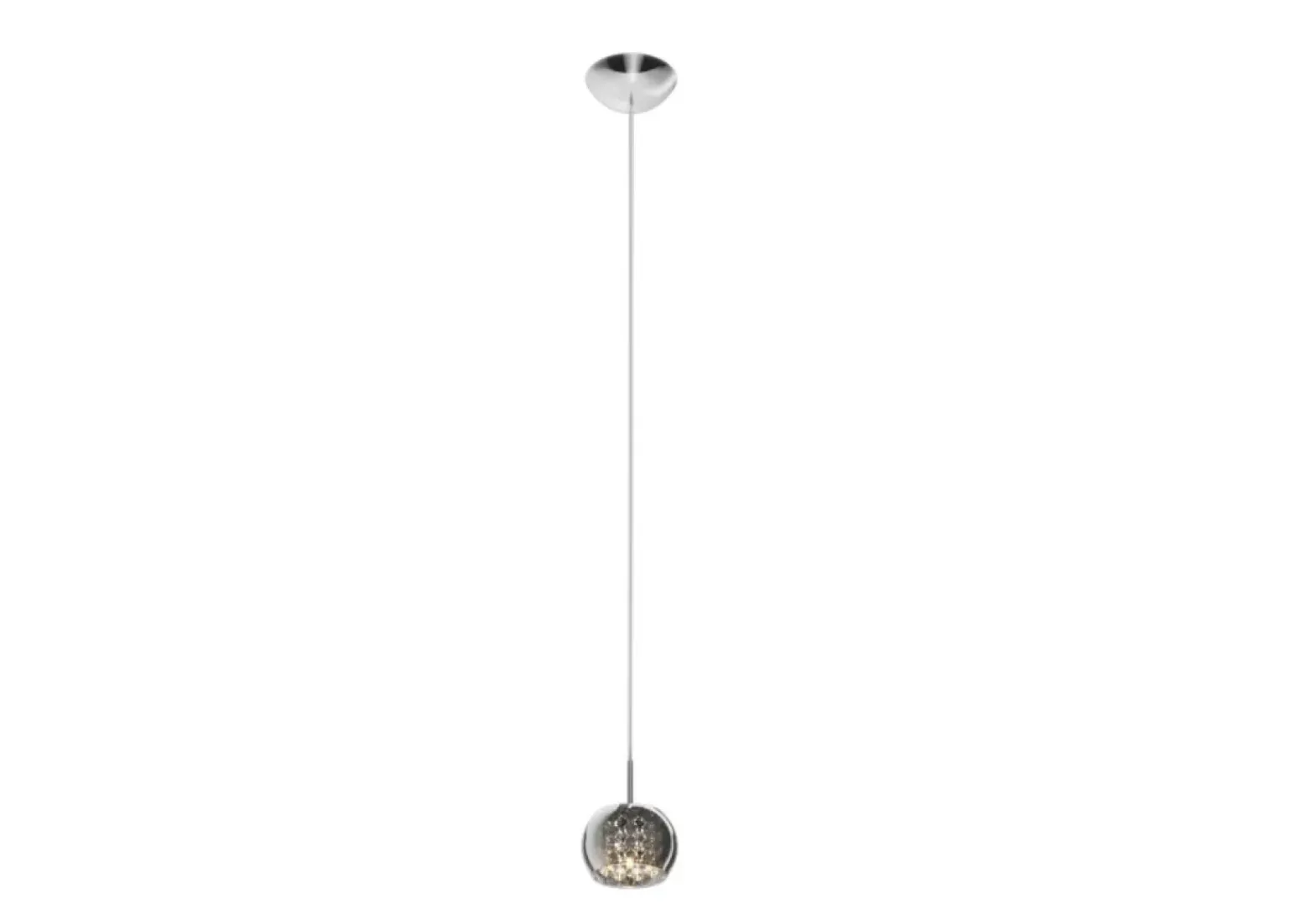 Store Ozdobna lampa wisząca nad wyspę P0076-01A-F4FZ CRYSTAL | Kaja Żyrandole Nowoczesne
